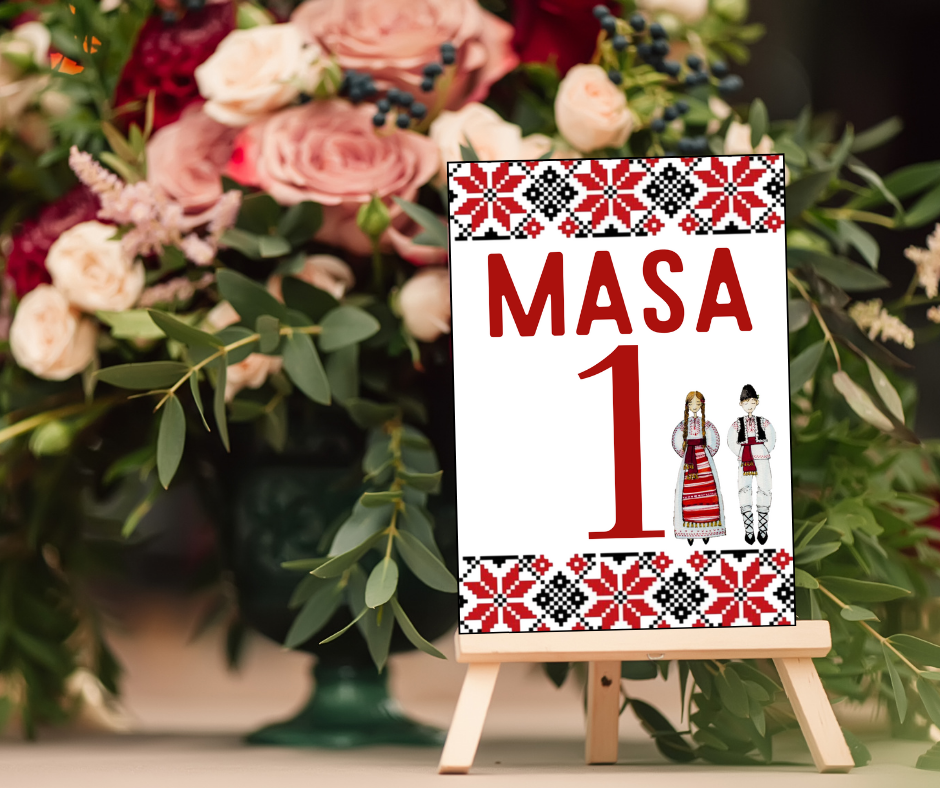 Număr de masa Model 6, Carton, 10×15