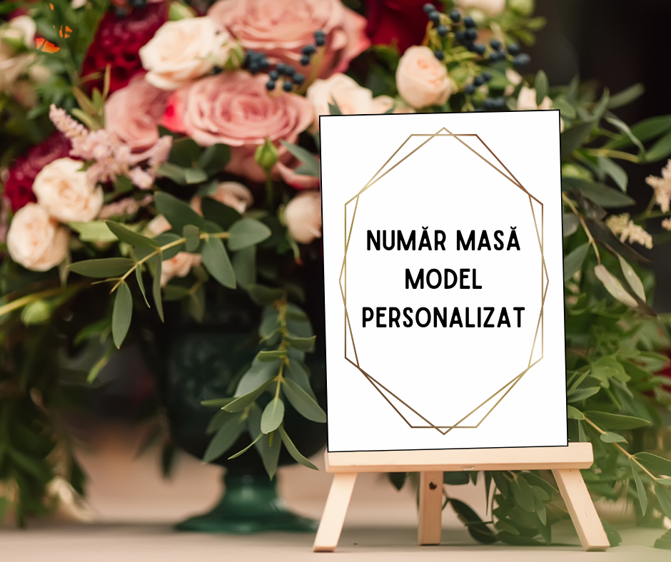 Număr de masa Model Personalizat, Carton, 10×15