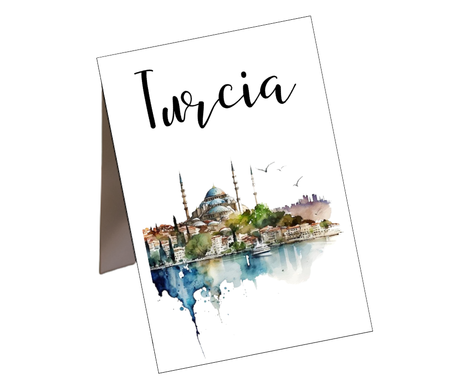 Set numere de masa ”Travel”(Țări), 20 buc - imagine 15
