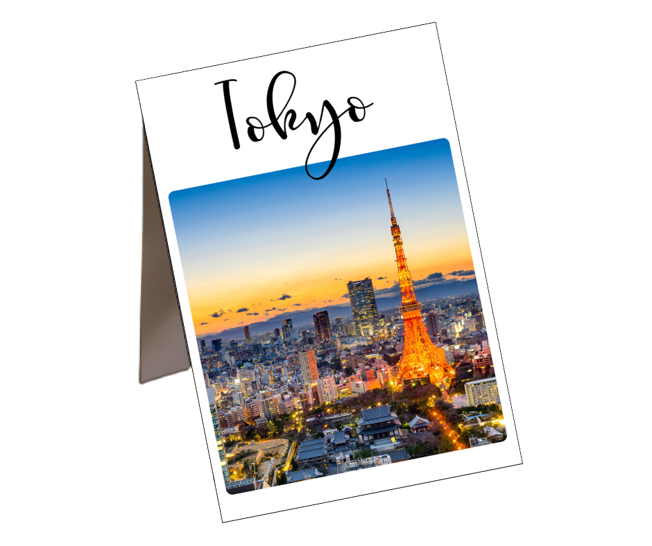 Set 20 numere masa, tematica ”TRAVEL” (Orase) - imagine 2