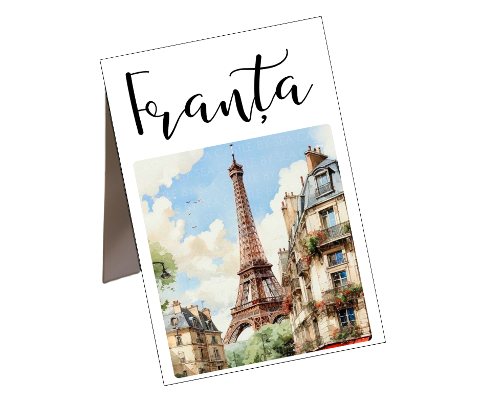 Set numere de masa ”Travel”(Țări), 20 buc - imagine 10