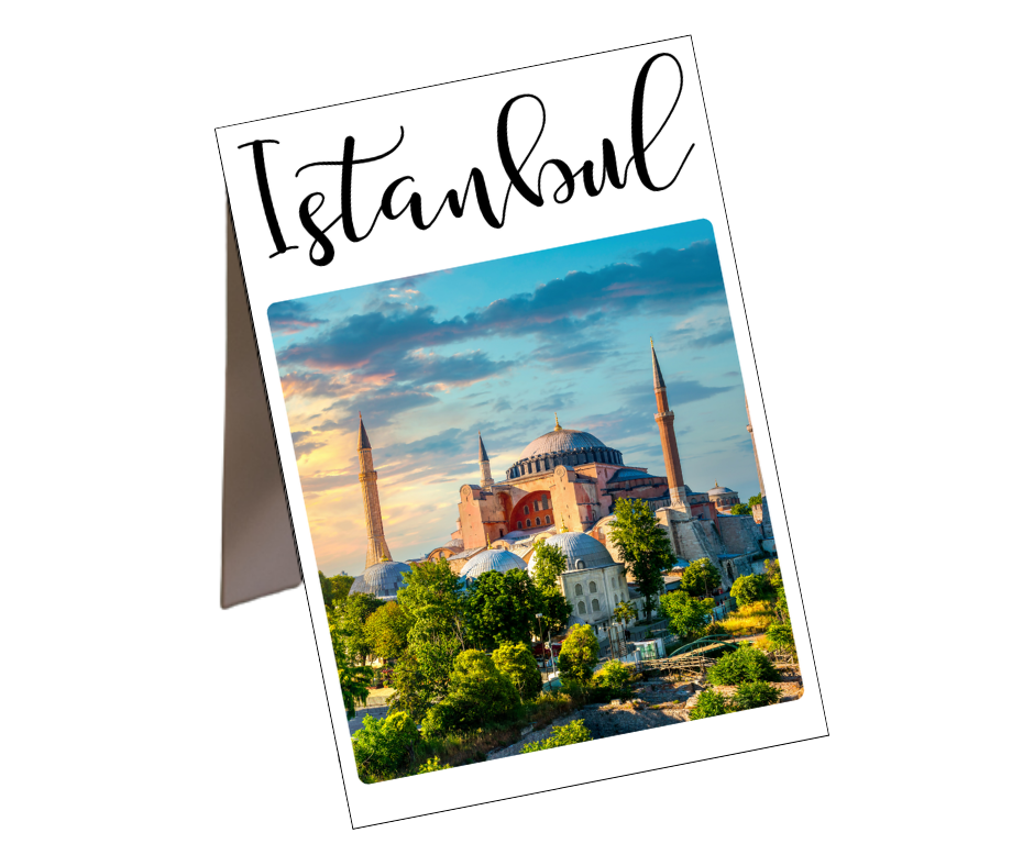 Set 20 numere masa, tematica ”TRAVEL” (Orase) - imagine 8