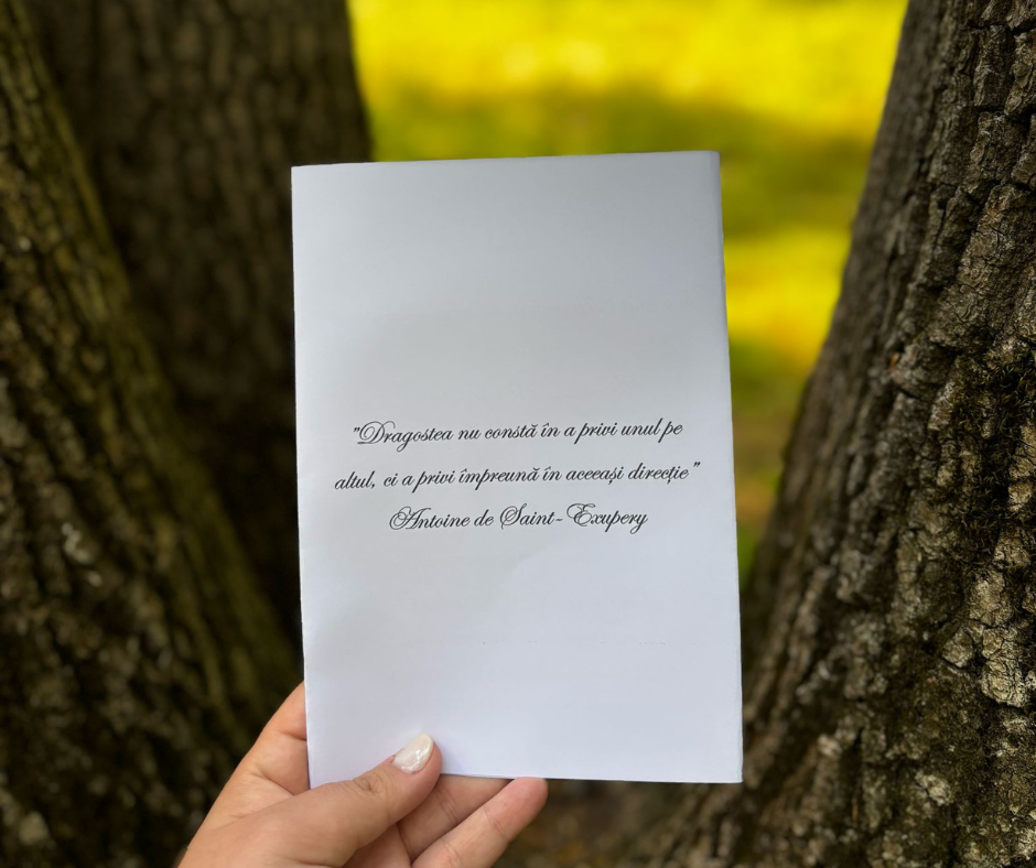 Invitatie A4 pliata cu sigiliu model 107 - imagine 3