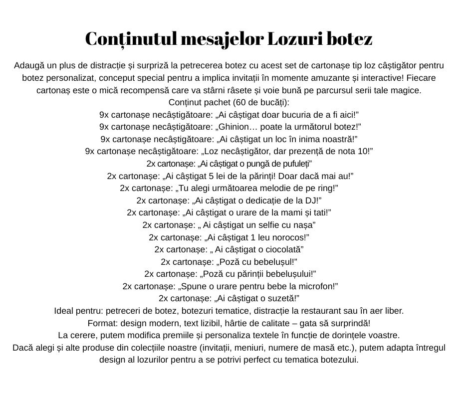 Set 60 mărturii botez, tip loz razuibil - imagine 2