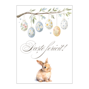 Felicitare 13x18cm cu plic- Paste - model 1