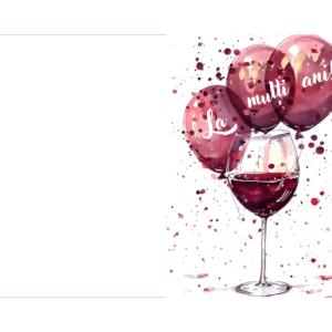 Felicitare 13x18cm cu plic - Aniversare/Zi de naștere, model 1