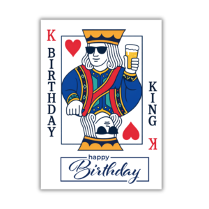 Felicitare 13x18cm cu plic, King